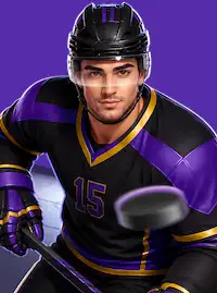 Palet noir sur la glace